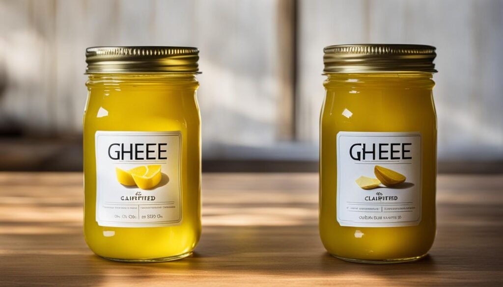 ghee vs clarified butter